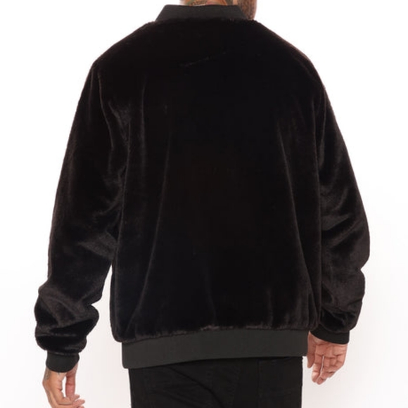 Faux Fur Bomber (Men's XXL) - Picture 6 of 10